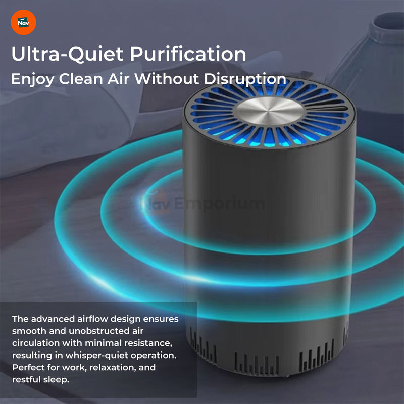 Air Purifier Removing Airborne Particles 