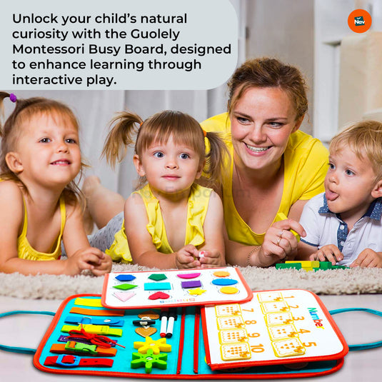 Montessori Activity Board Promoting Fine Motor Skills 