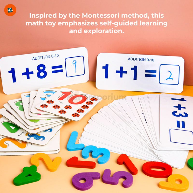 Educational magnetic numbers 