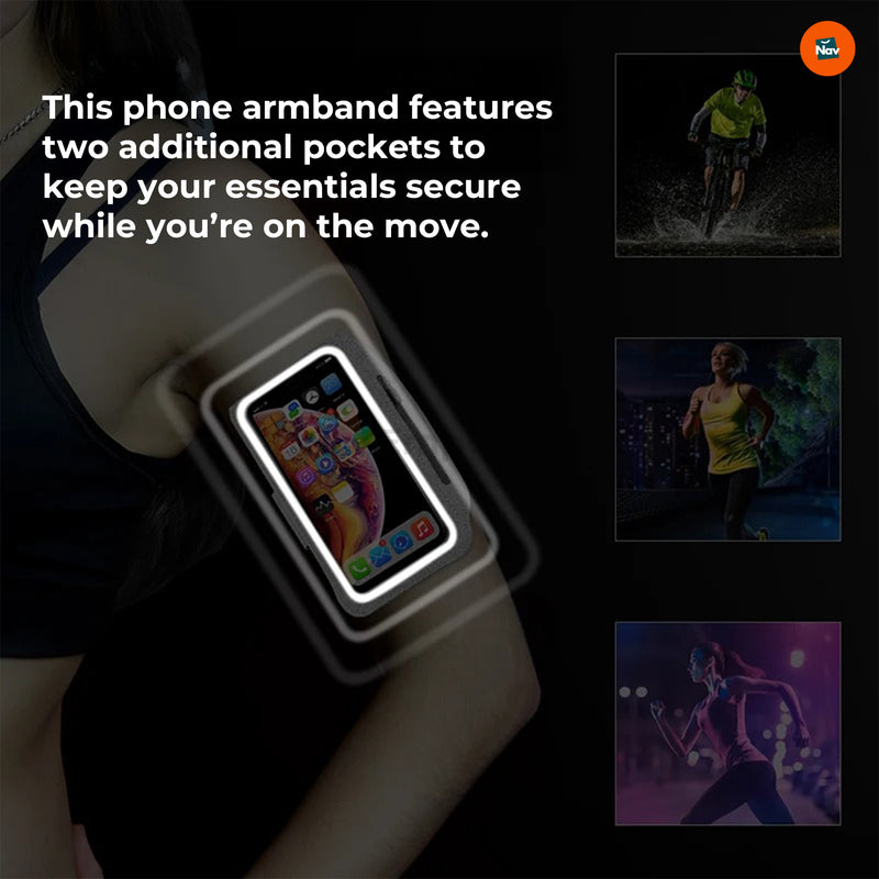 FlexFit Armband for iPhone 15 and Galaxy S24 