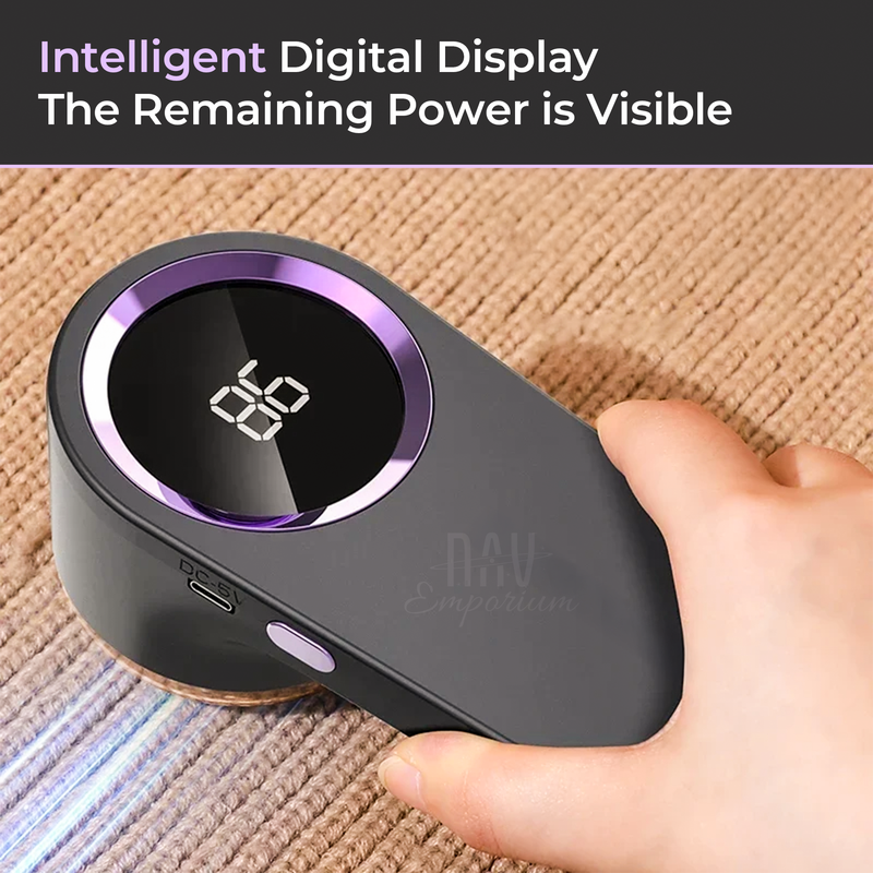 Battery-operated fabric shaver 