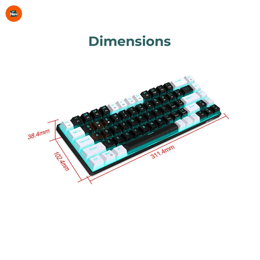  68 mechanical keyboard LED backlight modes demo