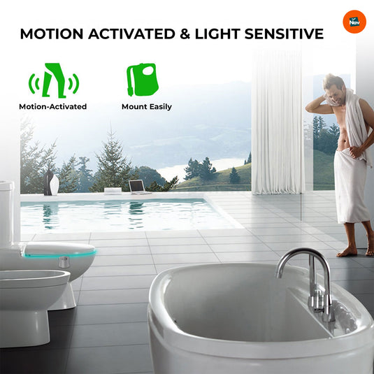 Energy-Efficient Toilet Nightlight 