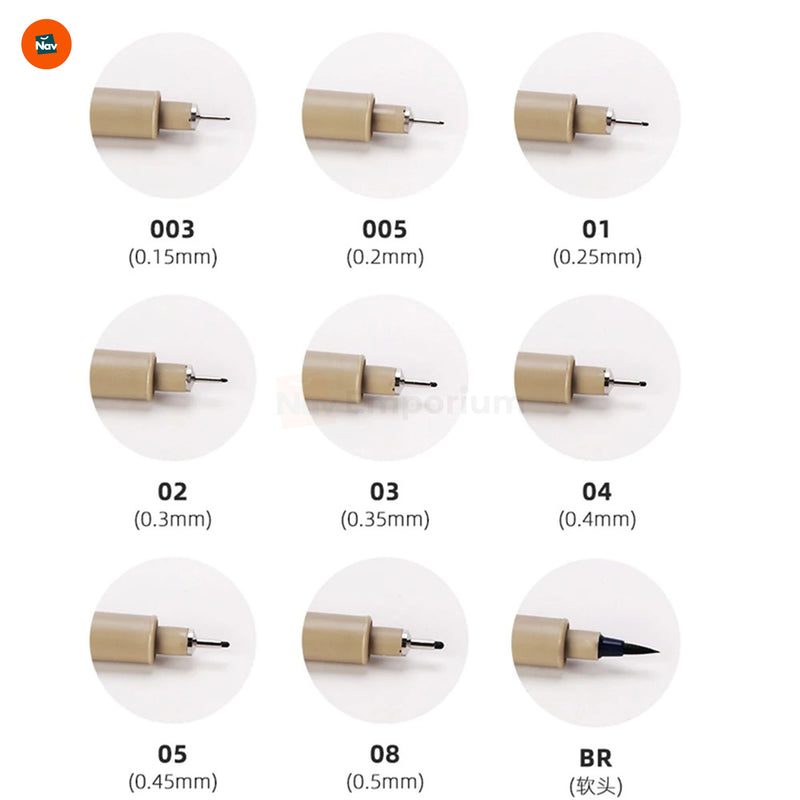 Waterproof Ink in Fine Line Pens  