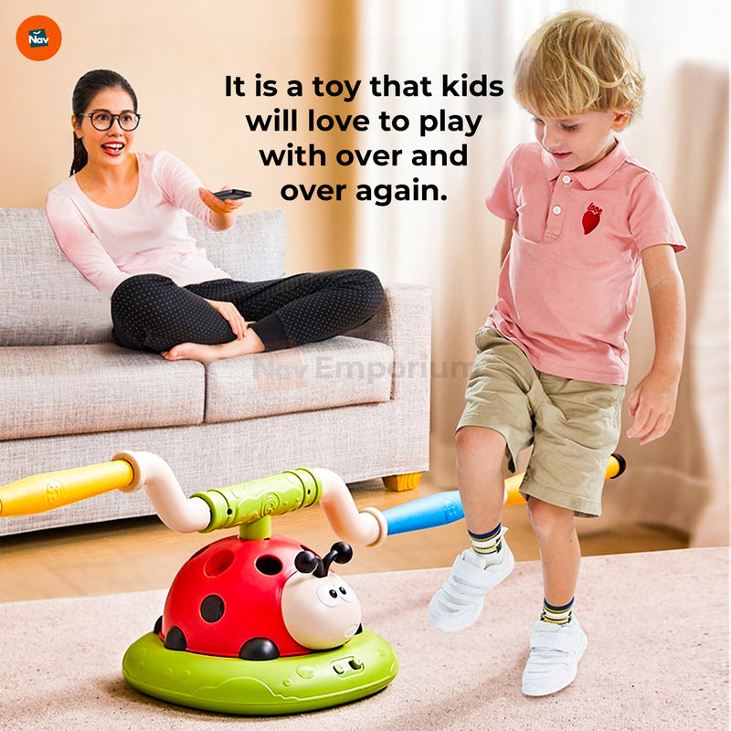Active play with Ladybird toy 