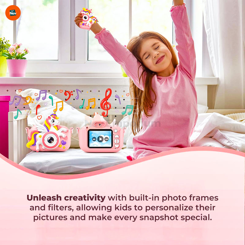 Child Taking Photos with GREENKINDER Camera 