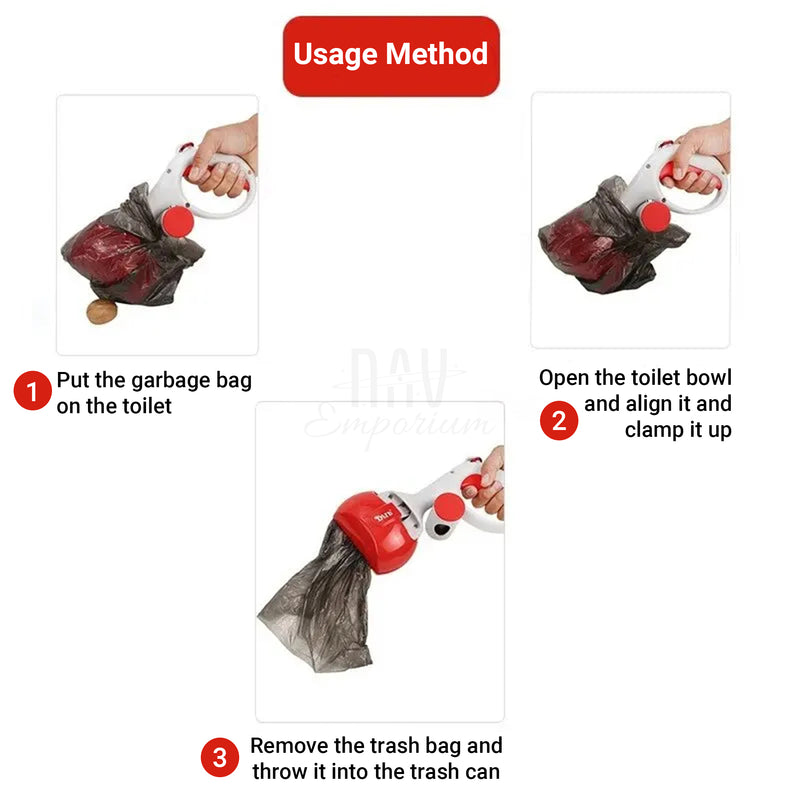 One-hand poop scooper