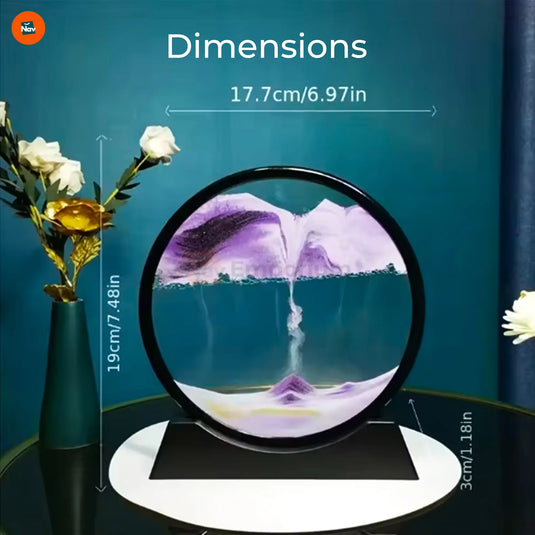 Dynamic sandscape hourglass