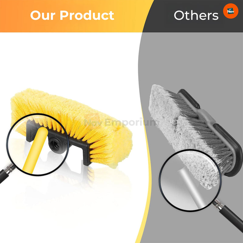 Multi-purpose vehicle cleaning brush