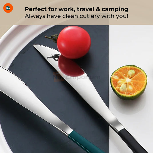 Compact Reusable Cutlery in Travel Case  