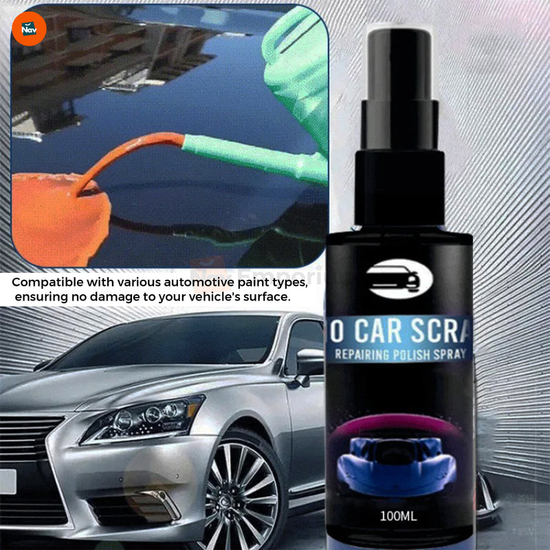 Spray-on car scratch solution