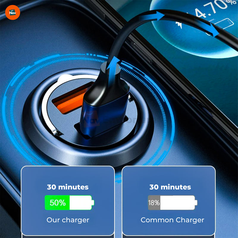 Sleek design car charger