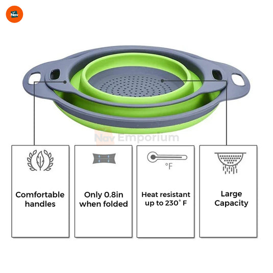 Easy-grip handles strainer 