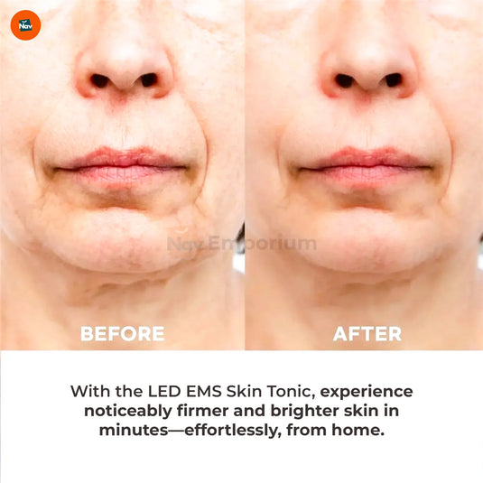  EMS facial massager with waterproof easy-clean design