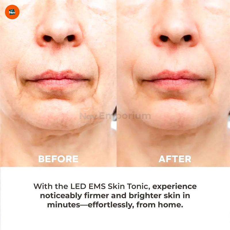  EMS facial massager with waterproof easy-clean design