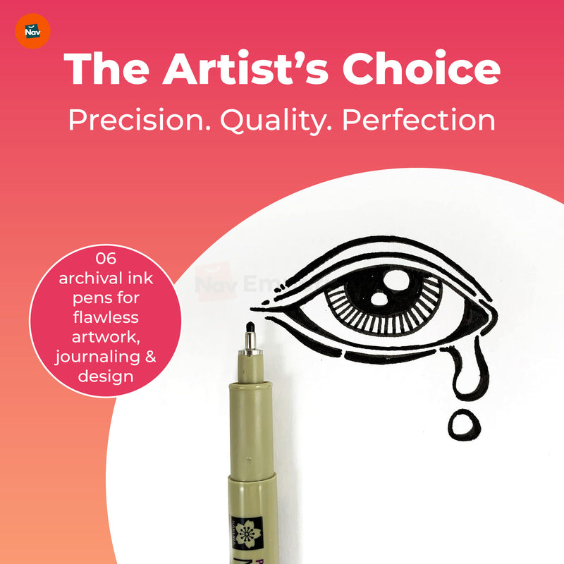 Micron Pen Set for Detailed Illustrations  