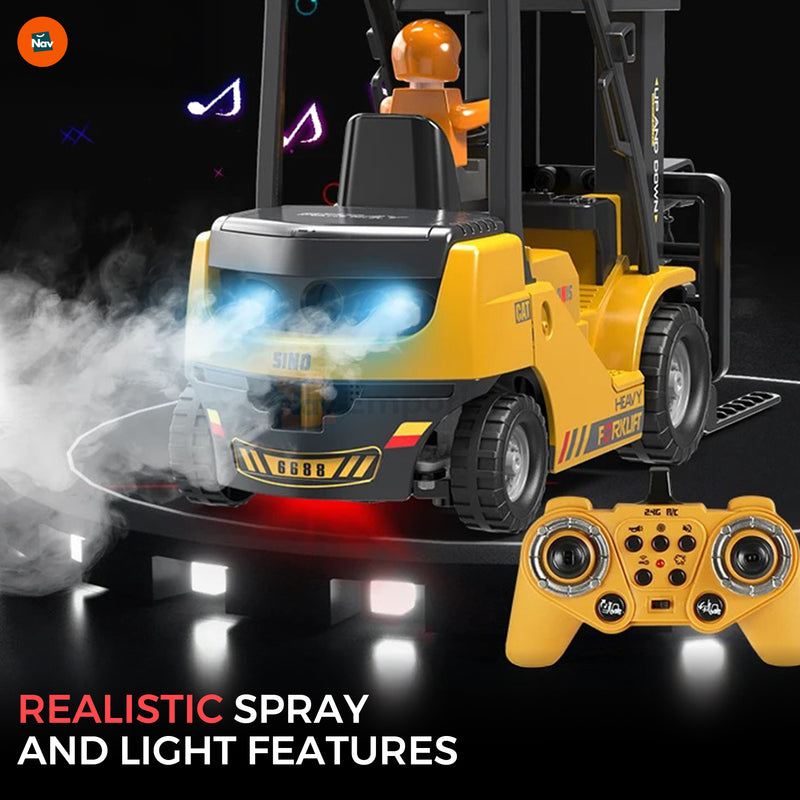 Interactive Crane and Forklift Toy 