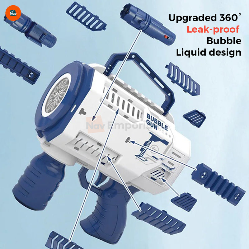 Close-Up of Bubble Gun Mechanism 