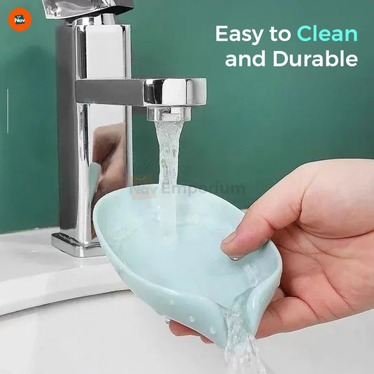 Silicone soap dish in bathroom 