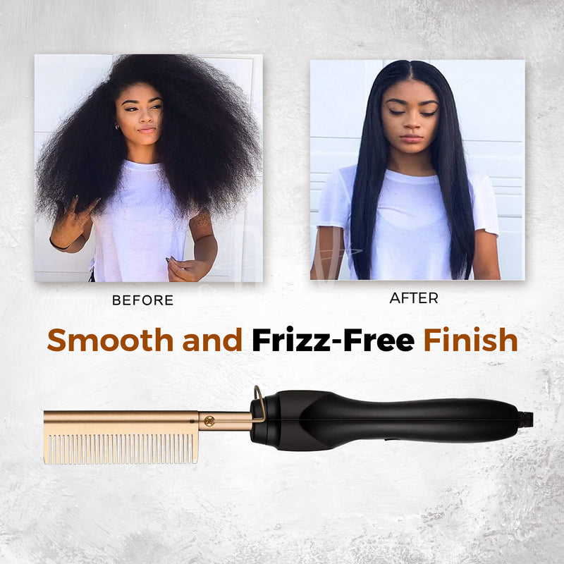 Salon-quality hair straightening tool