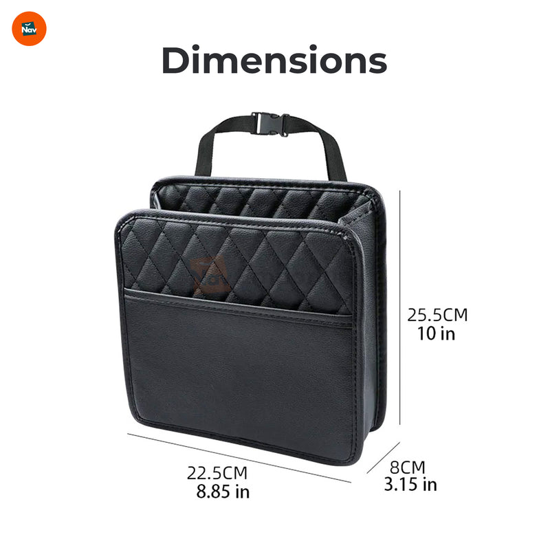 PU leather car organizer 