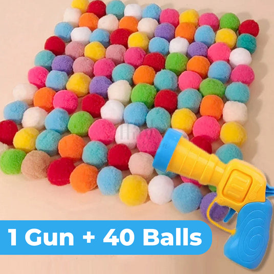 KittyBlaster with plush balls 