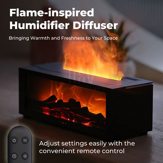 Modern design flame-effect diffuser