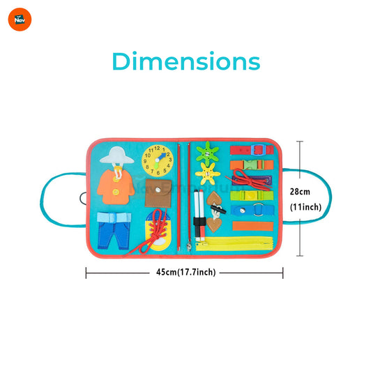 Montessori-Inspired Busy Board for Skill Development 