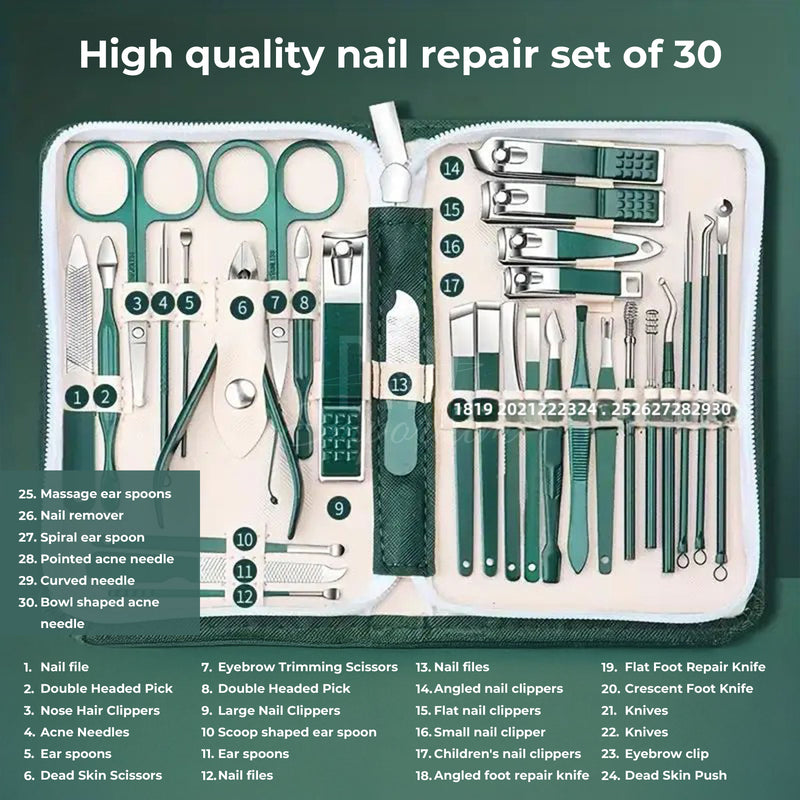 All-in-one manicure pedicure kit 