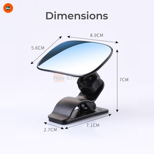 Shatterproof rear-facing infant mirror
