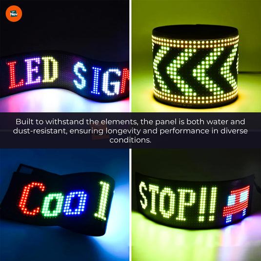 USB-powered car LED sign  