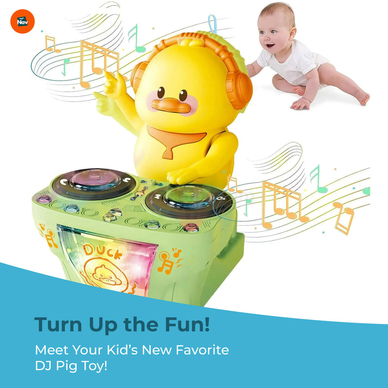 DJ Pig with Rotating Disc Feature 