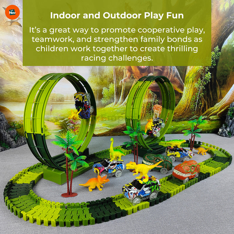 Complete racing playset for toddlers 