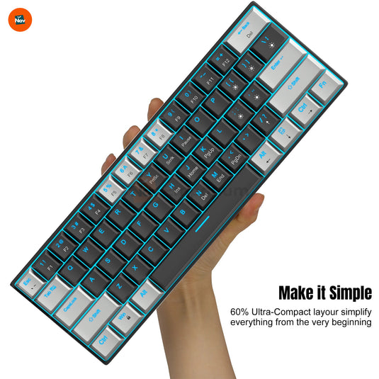 Blue LED backlit keyboard 