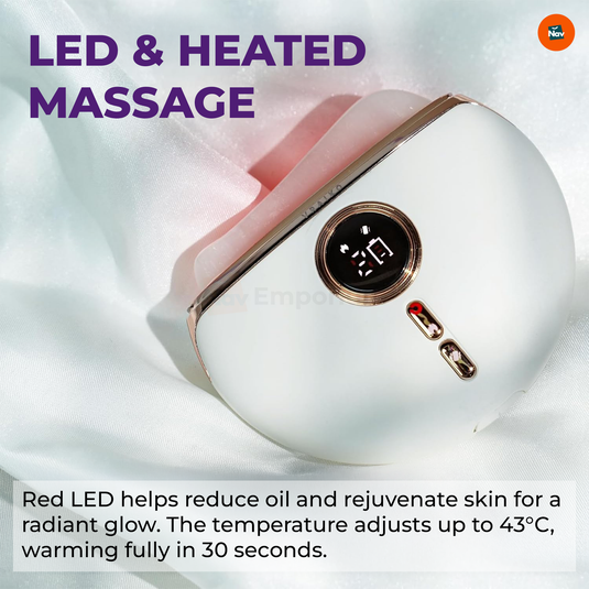 Relaxing with heated Gua Sha 