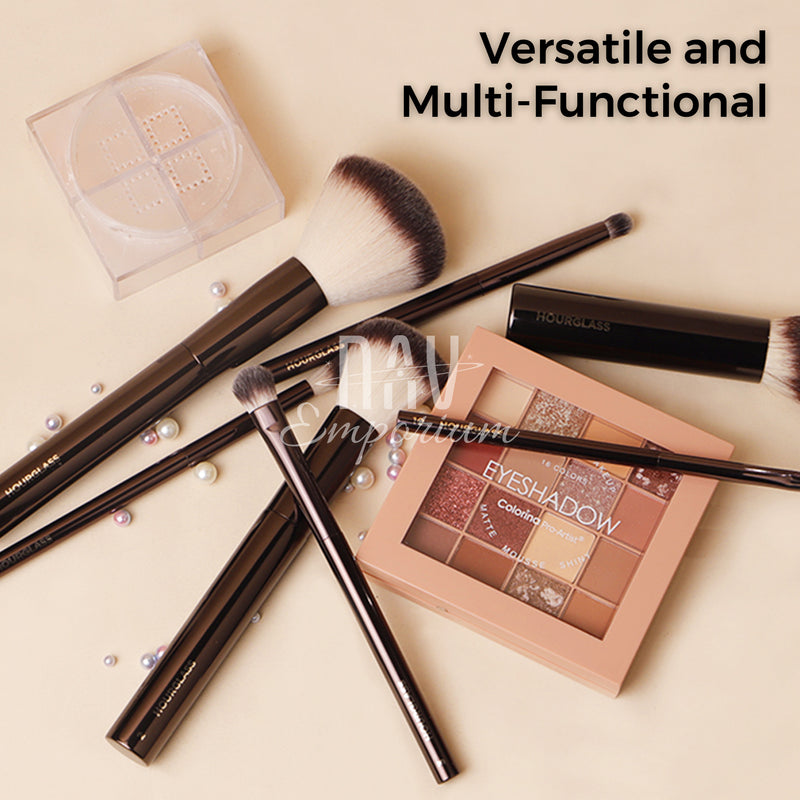 Complete makeup brush collection