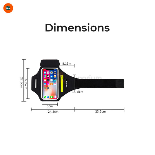Adjustable Velcro Strap on FlexFit Armband 