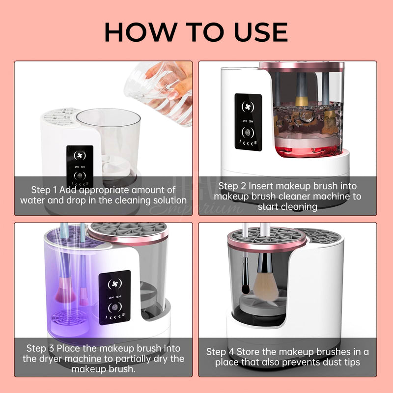 USB rechargeable brush cleaner