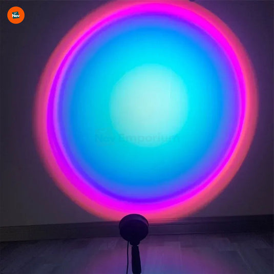 Adjustable 180-degree sunset projector 