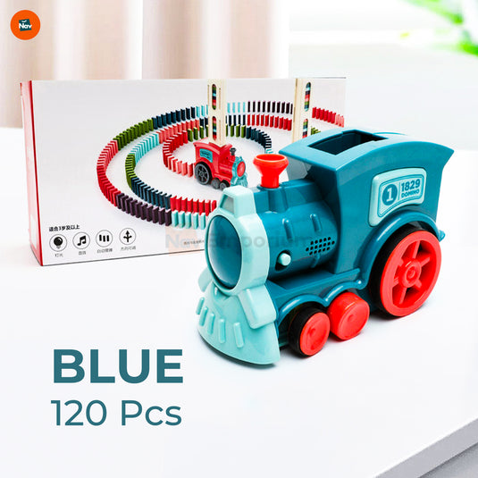 Educational domino train with 100 pieces 
