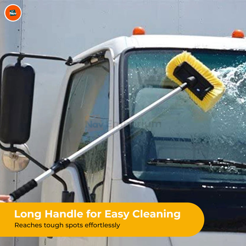 Multi-purpose vehicle cleaning brush