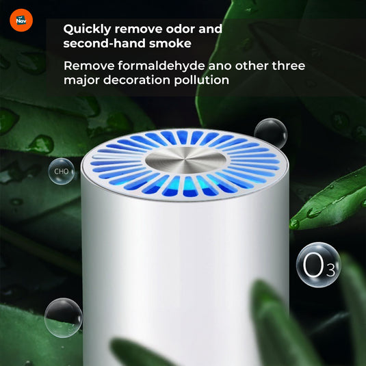 Portable Air Purifier in Office Setting 