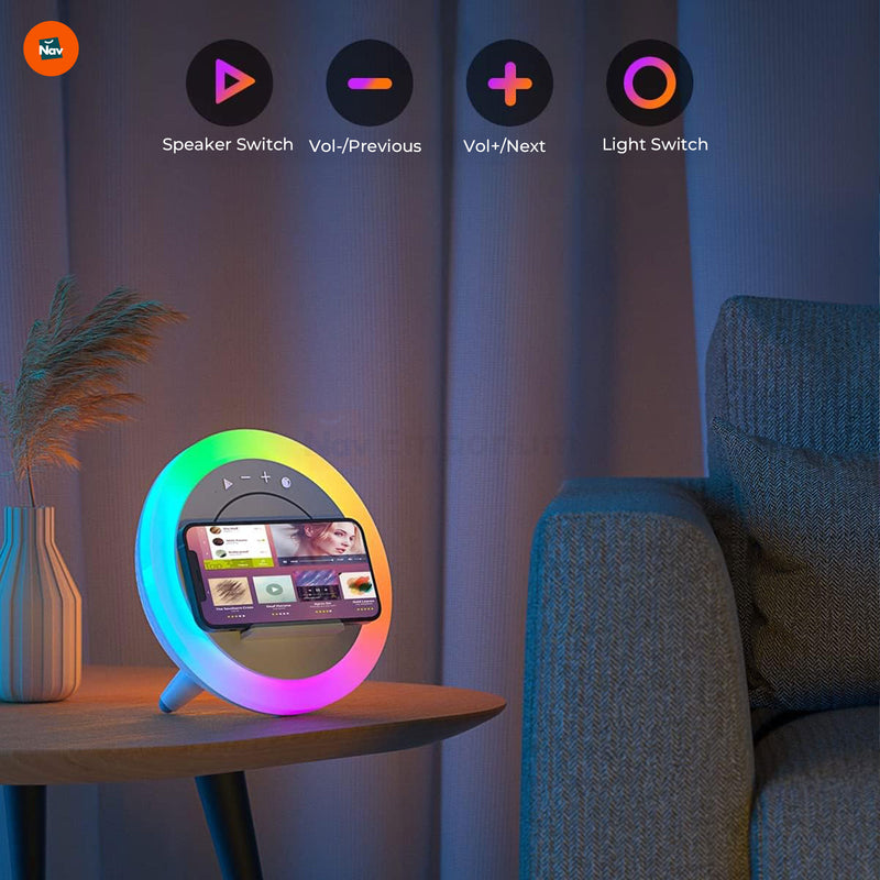 Adjusting LED settings on speaker 