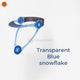 Transparent blue snowflake