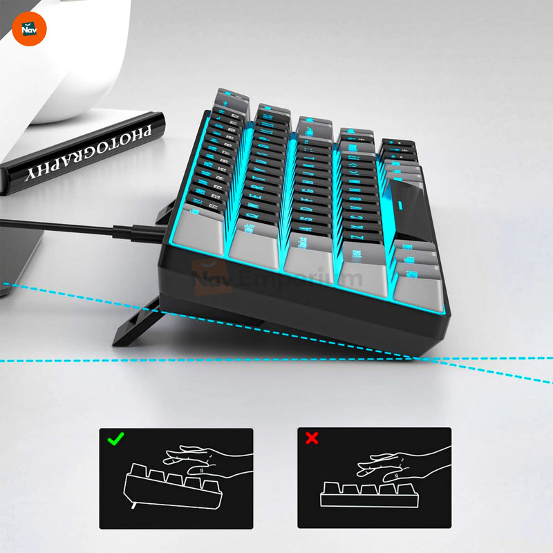  68 mechanical keyboard product size and measurements 