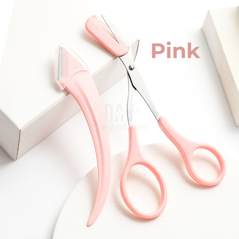 Stainless steel eyebrow scissors