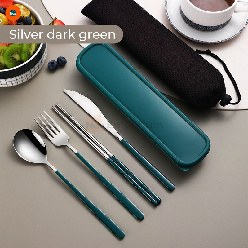 Eco-Conscious Dining with Portable Utensils  