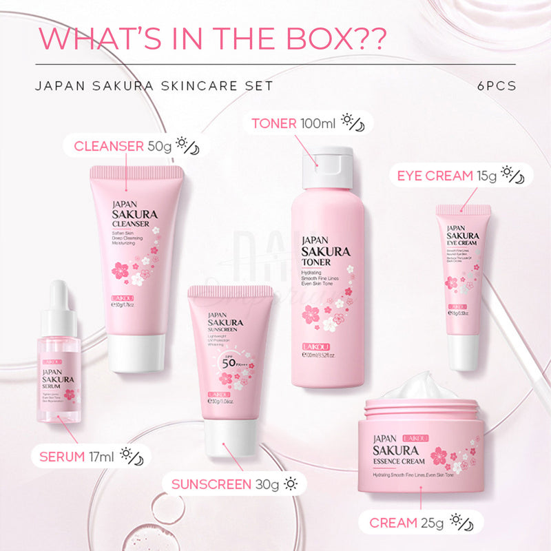 Sakura extract skincare products