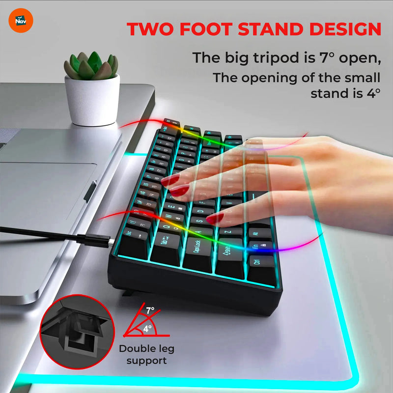  Hall Effect keyboard major features and callouts infographic
