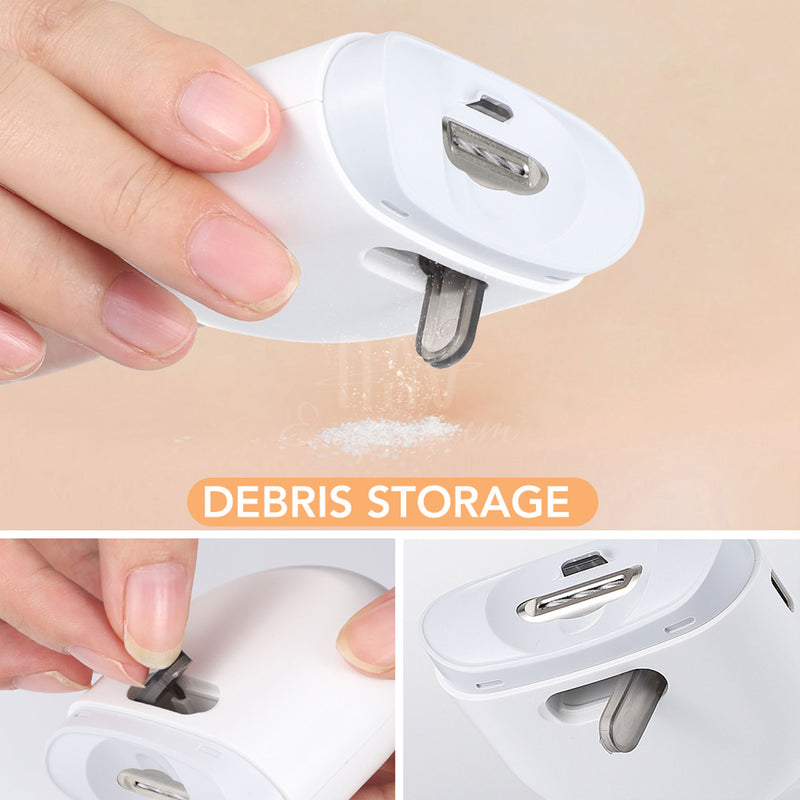 Whisper-quiet electric nail clipper